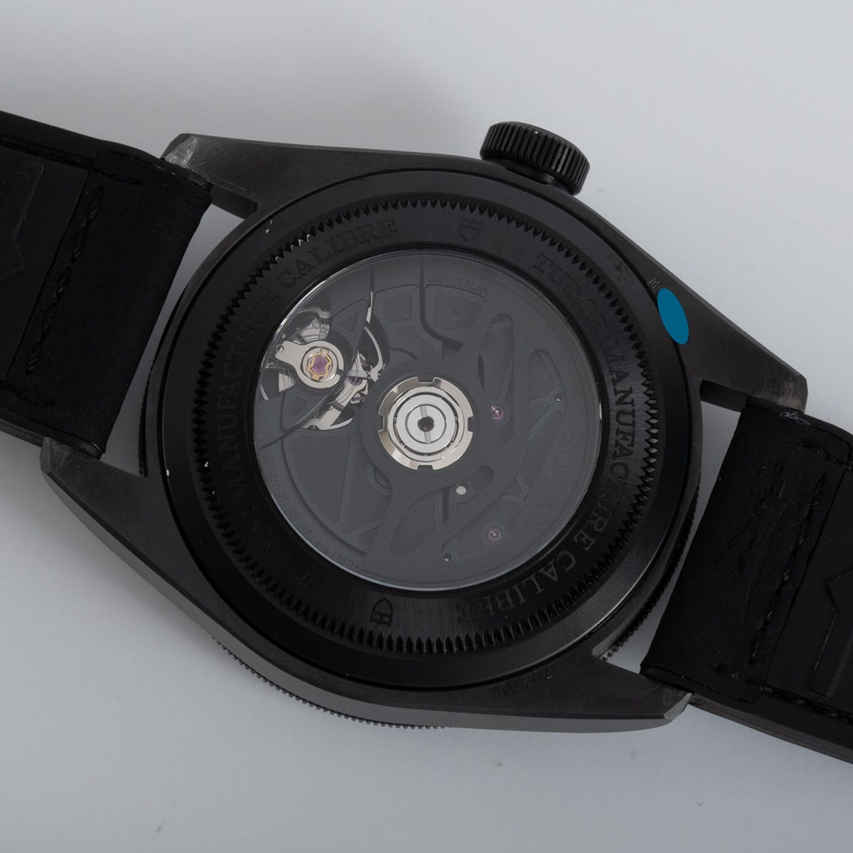 Caseback of Black Bay Ceramic