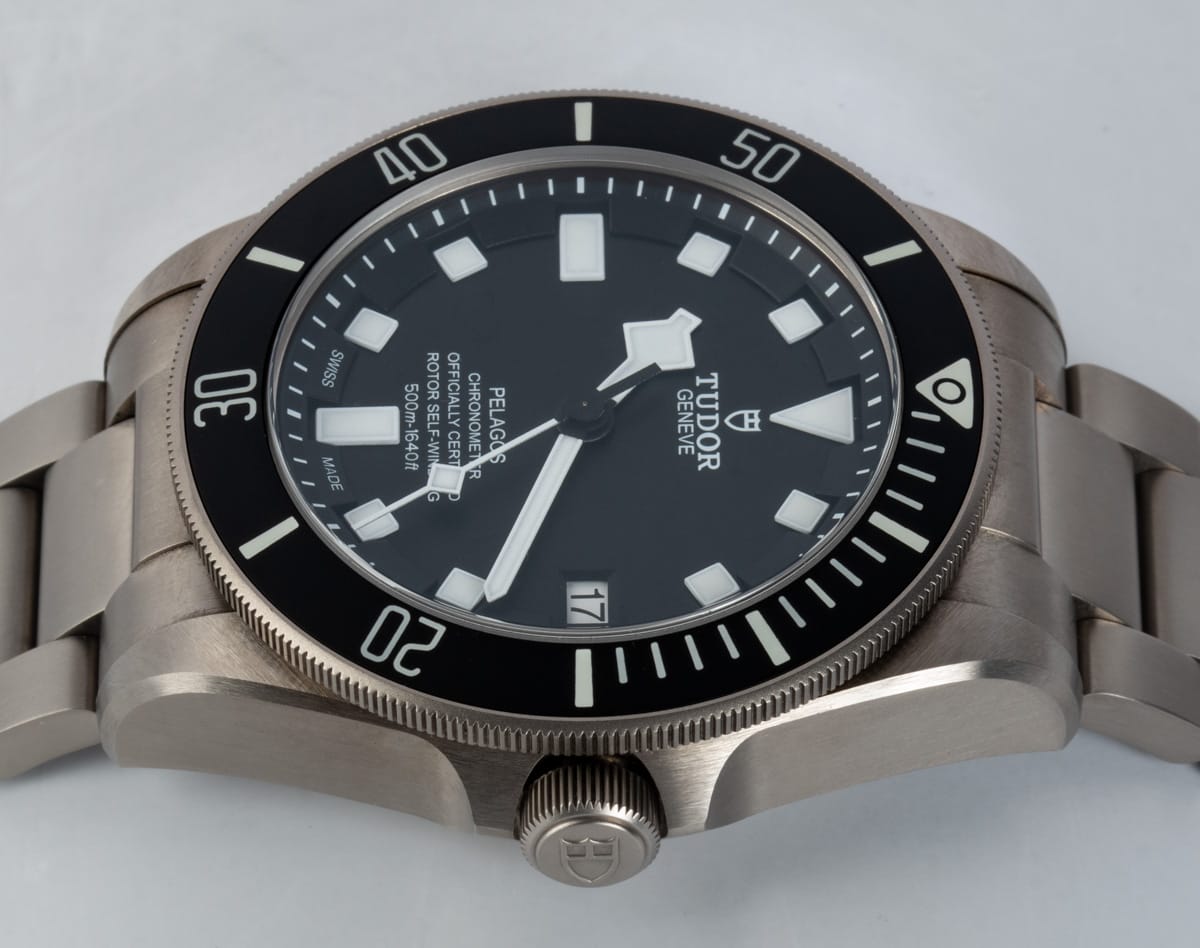 Crown Side Shot of Pelagos Chronometer