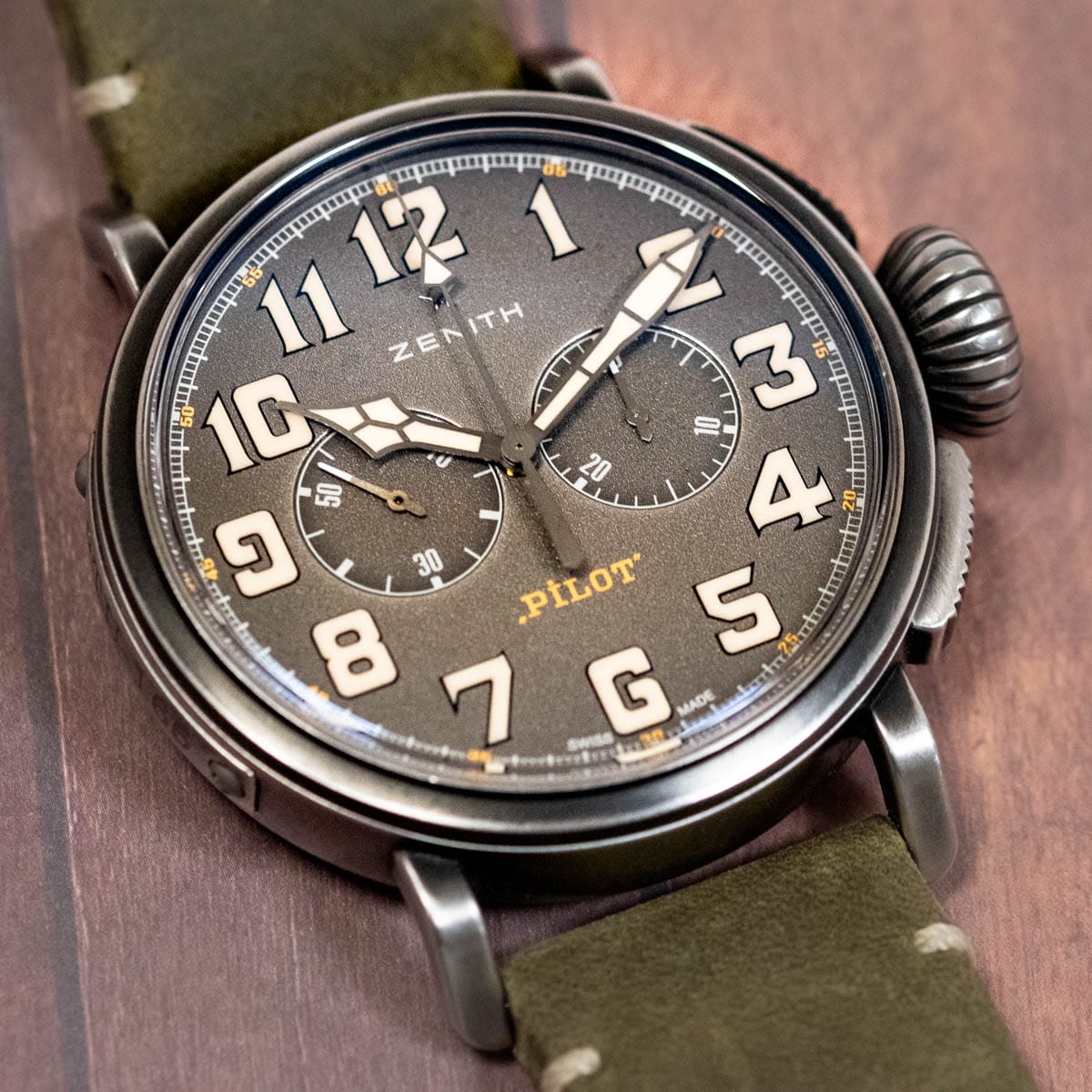 Stylied photo of  of Pilot Type 20 Ton Up Chronograph