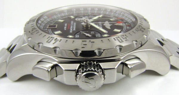 Crown Side Shot of Skyracer Chronograph