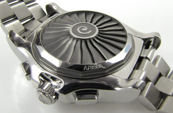 Caseback of Airwolf Professional Chronograph