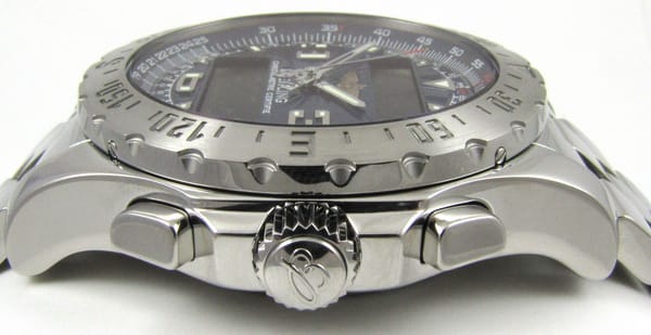 Crown Side Shot of Airwolf Professional Chronograph