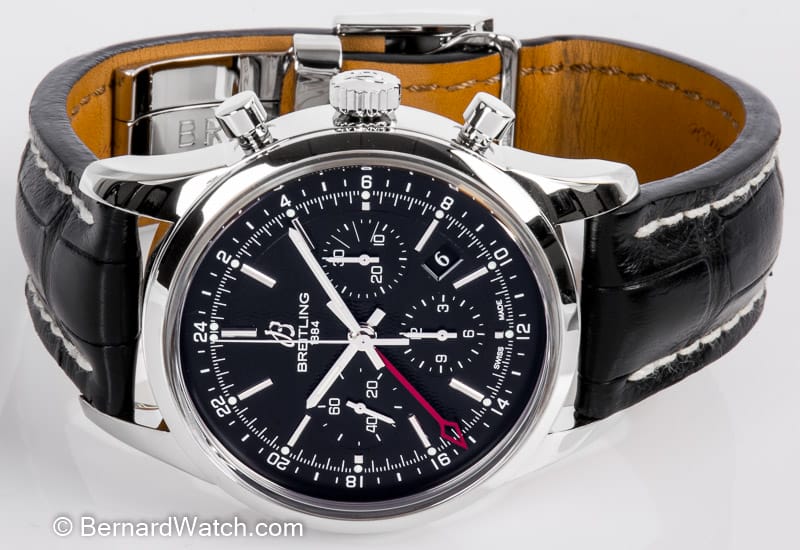 Front View of Transocean Chronograph GMT