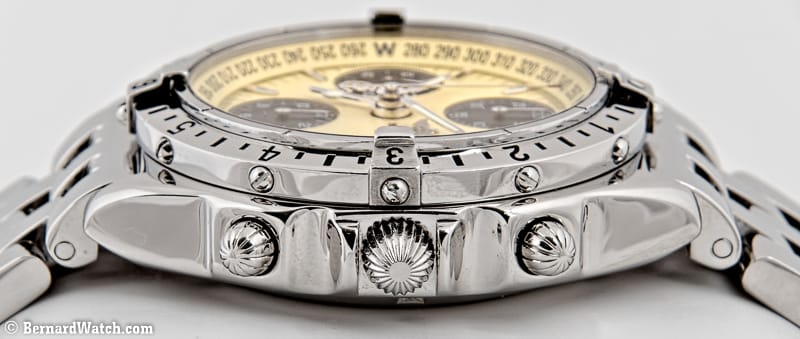 Crown Side Shot of Chronomat Longitude