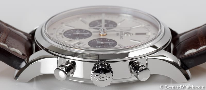 Crown Side Shot of TransOcean Chronograph