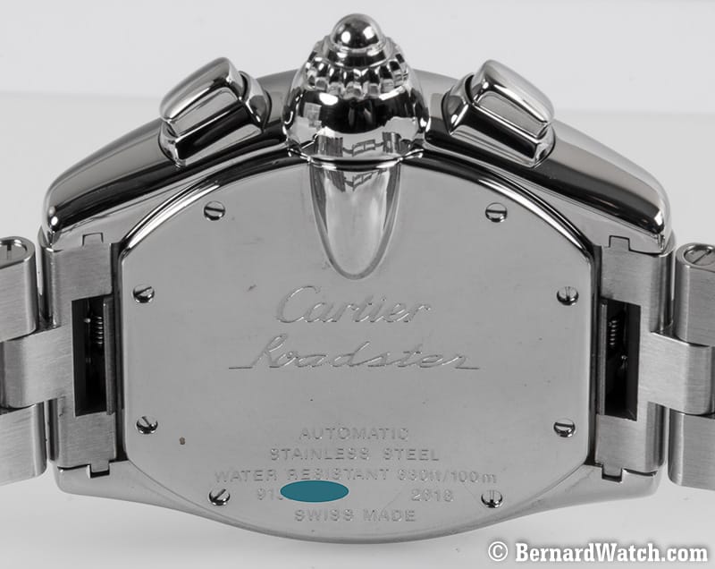 Caseback of Roadster Chronograph