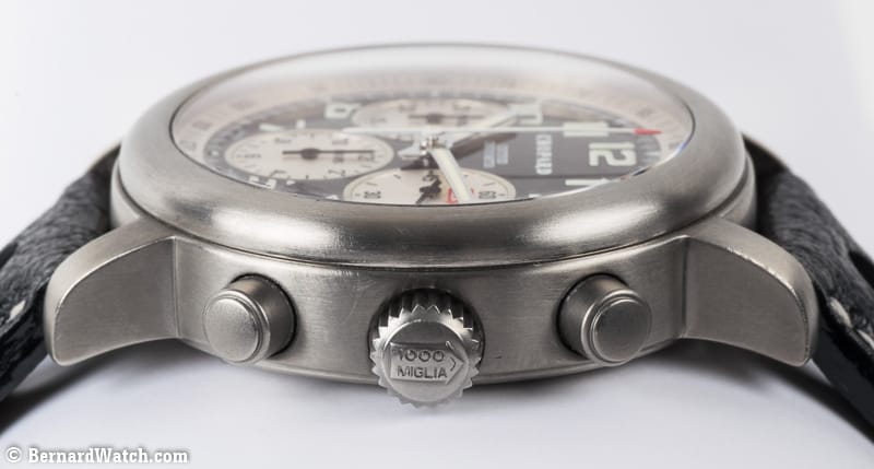 Crown Side Shot of Mille Miglia 1000 Chronograph