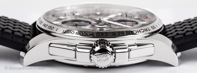 Crown Side Shot of Mille Miglia GT XL Chronograph
