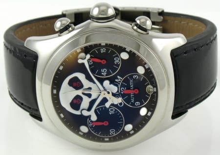 Front View of Bubble Large Jolly Roger Chronograph