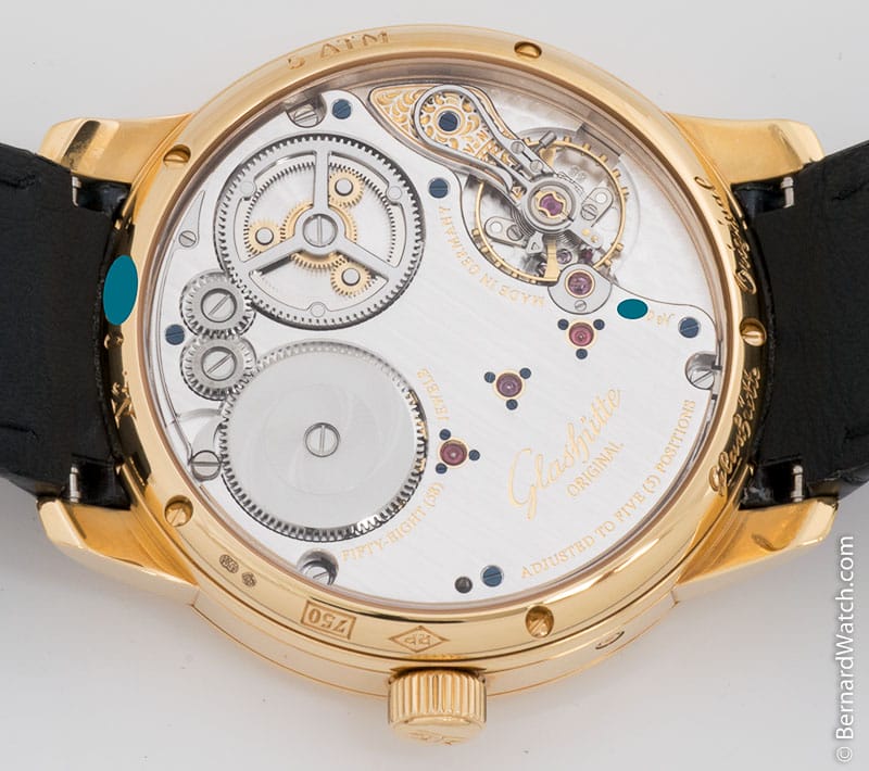 Caseback of Original Senator Chronometer