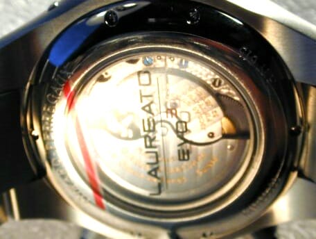 Caseback of Laureato EVO3 Chronograph