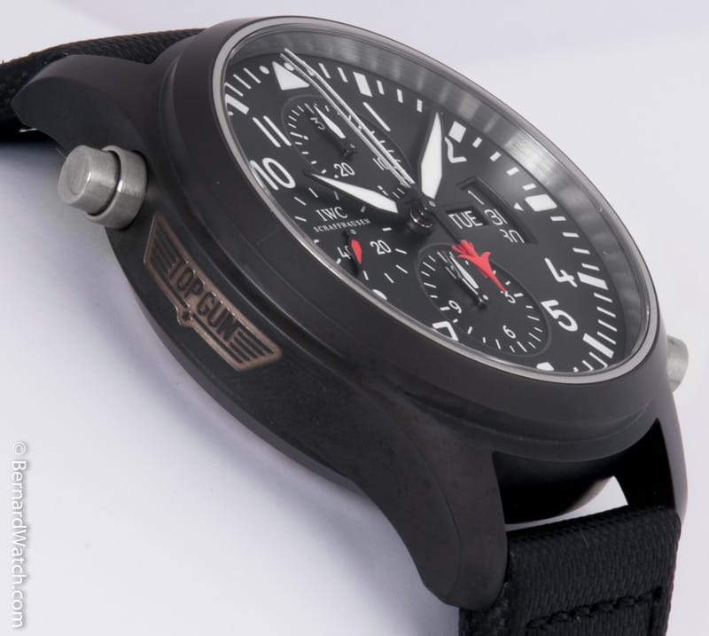 9' Side Shot of Pilot's Watch Doppelchronograph Edition 'TOP GUN'