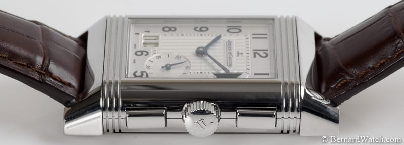 Crown Side Shot of Reverso Grande GMT Duo