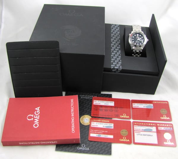 Box / Paper shot of Seamaster Professional James Bond 50th Anniversary Limited Edition