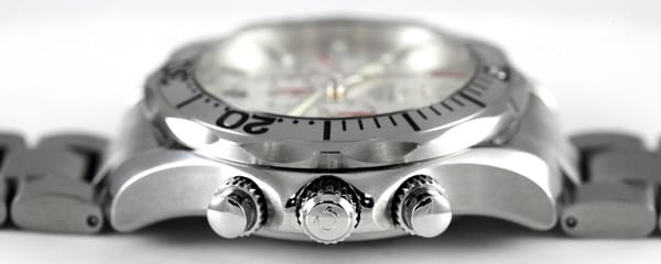 Crown Side Shot of Seamaster Professional Chronograph 'US Special Edition'