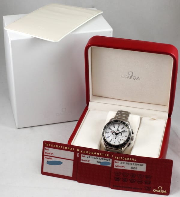 Box / Paper shot of Seamaster Aqua Terra GMT Chronograph
