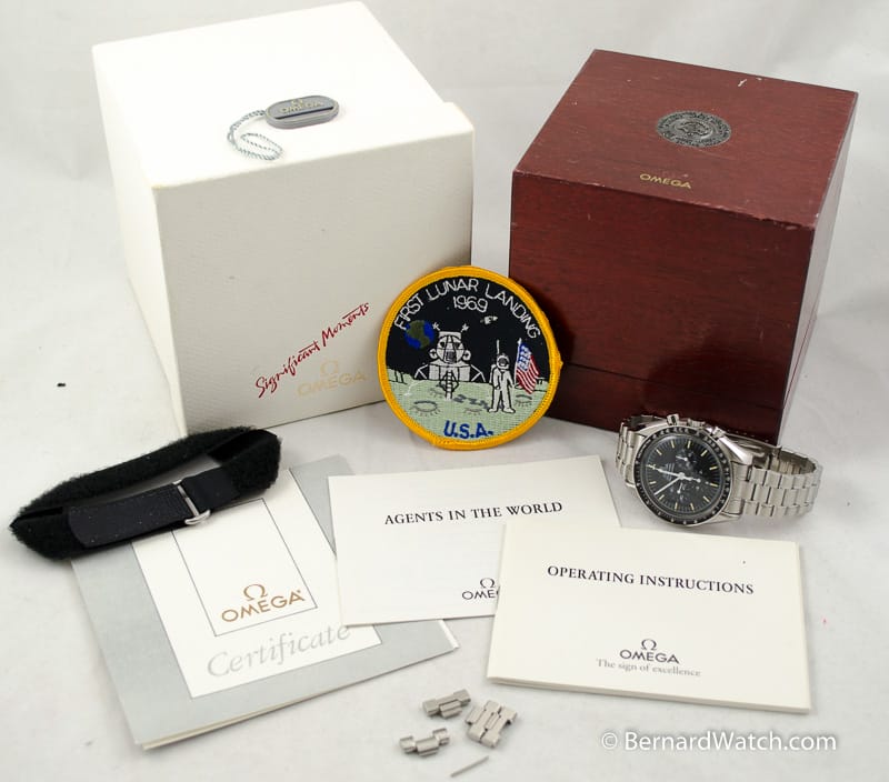 Box / Paper shot of Speedmaster Professional Moonwatch '20th Anniversary of Apollo XI'
