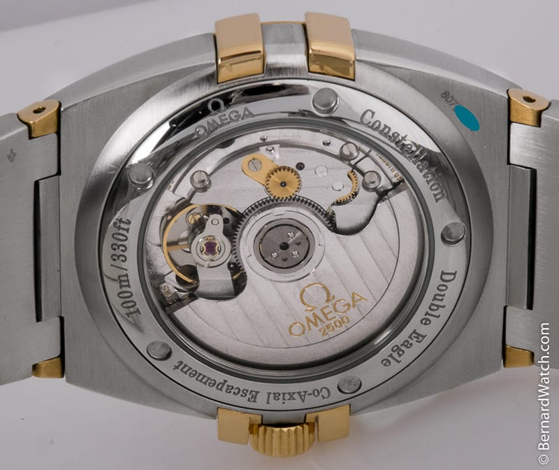 Caseback of Constellation Double Eagle Co-Axial