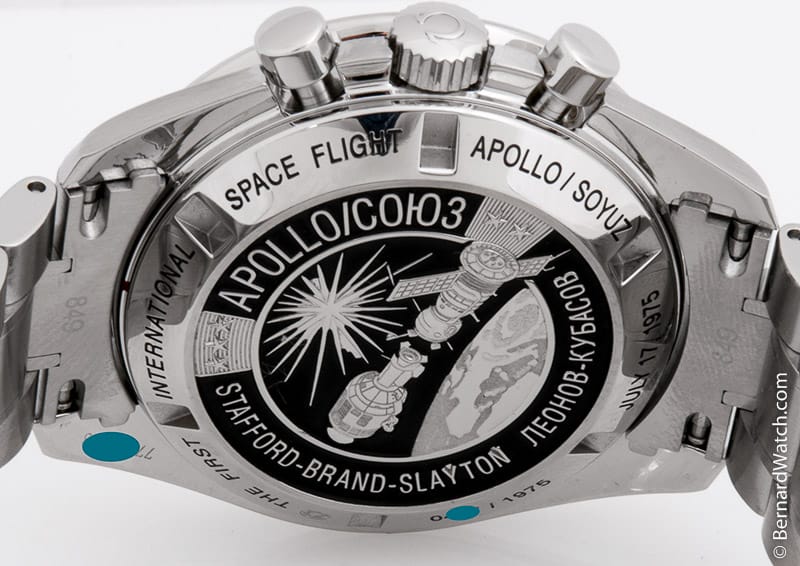 Caseback of Speedmaster Apollo Soyuz 'Moonwatch'