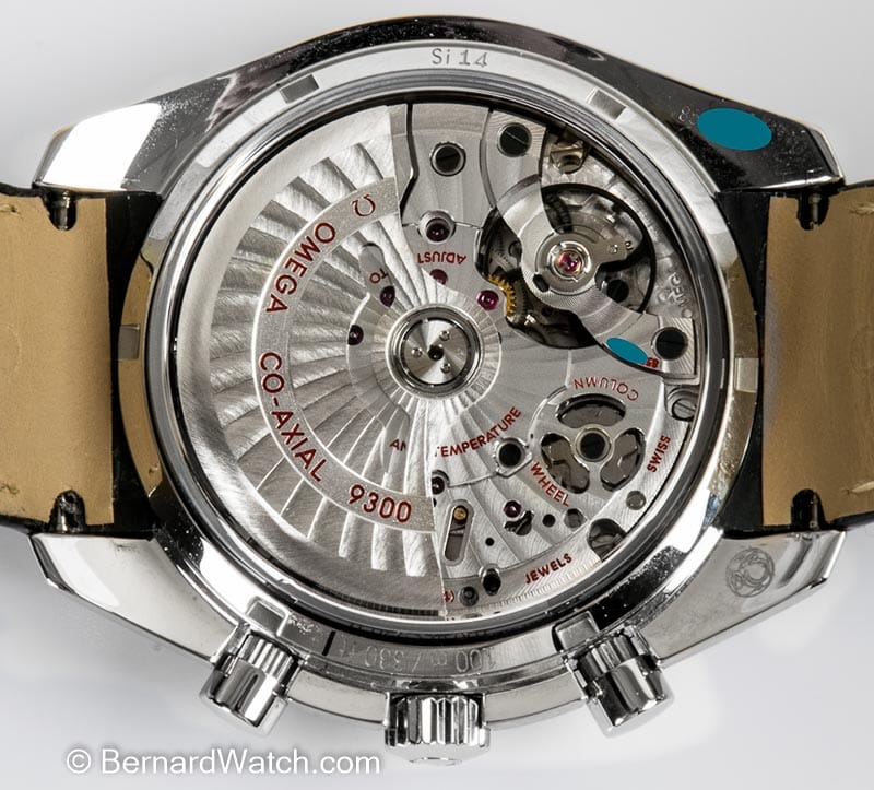 Caseback of Speedmaster Moonwatch Co-Axial Chronograph