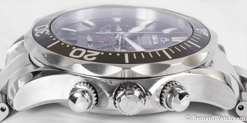 Crown Side Shot of Seamaster Pro 'America's Cup' Racing Chrono