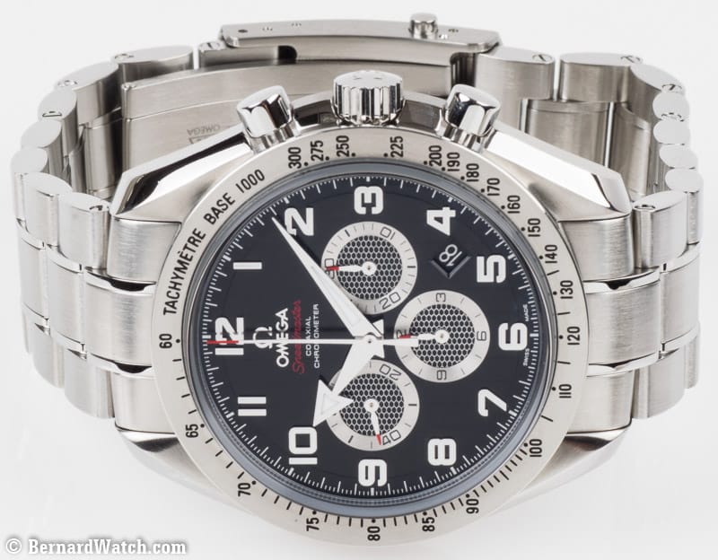 Front View of Speedmaster Broad Arrow Co-Axial Chronograph 44.25 mm