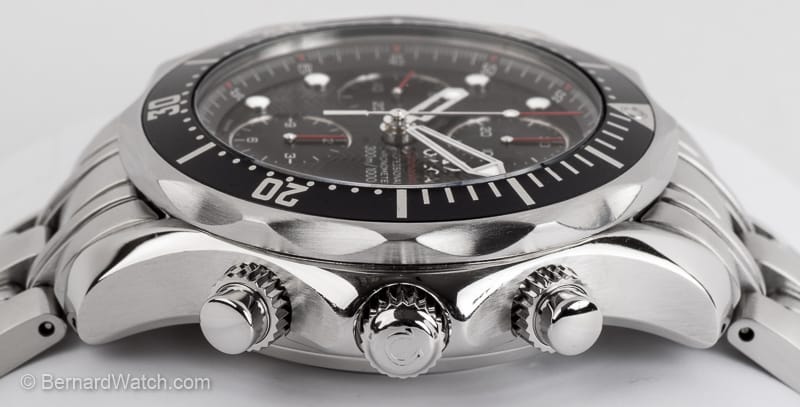 Crown Side Shot of Seamaster Professional Chronograph