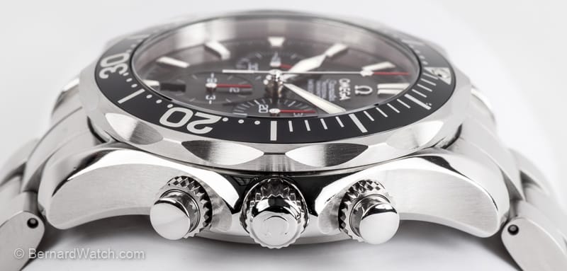 Crown Side Shot of Seamaster Pro 'America's Cup' Racing Chrono