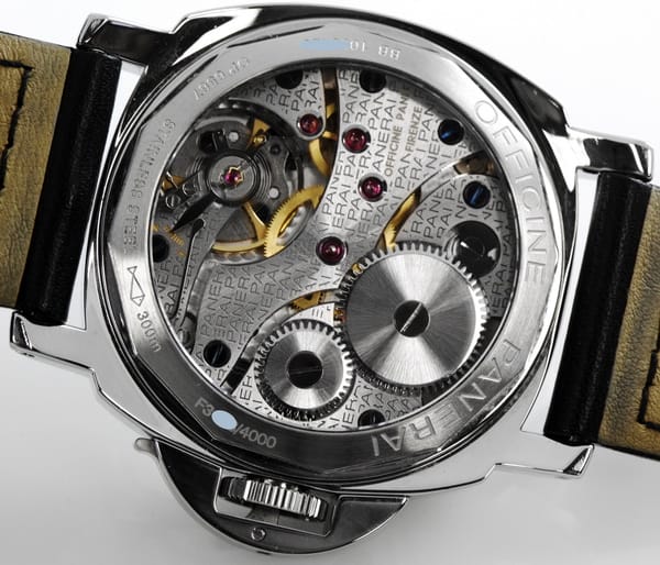 Caseback of Luminor Marina