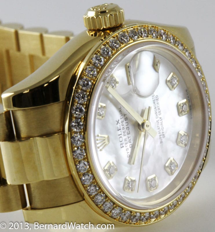 Dial Shot of Ladies Datejust President