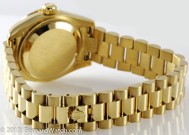 Rear / Band View of Ladies Datejust President