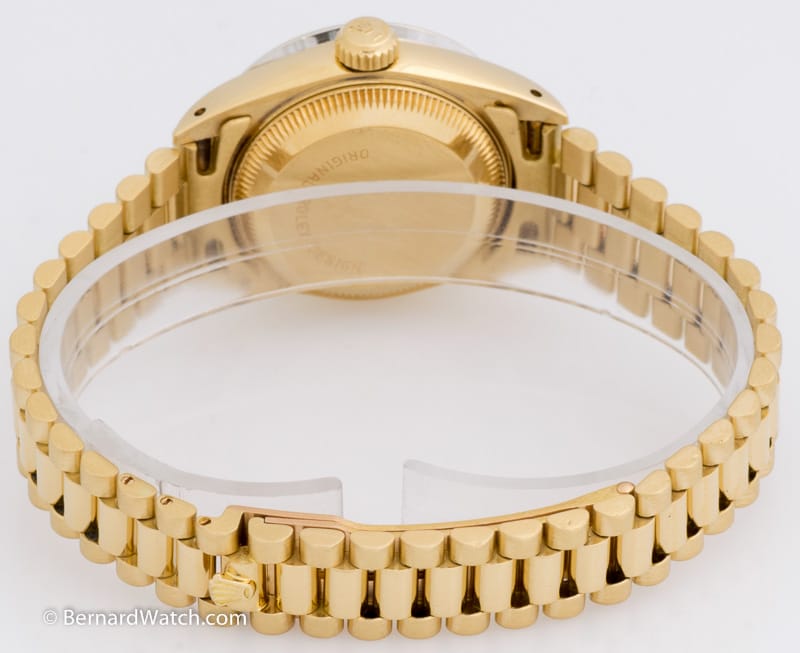Rear / Band View of Ladies Datejust President