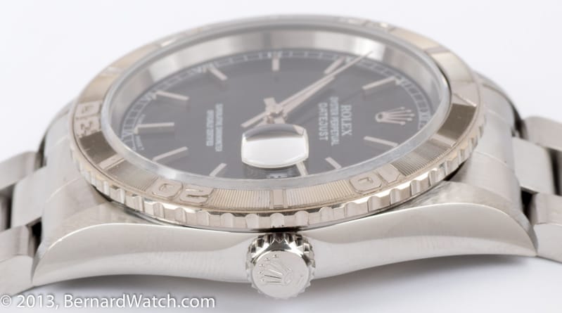 Crown Side Shot of Datejust Turn-O-Graph 'Thunderbird'