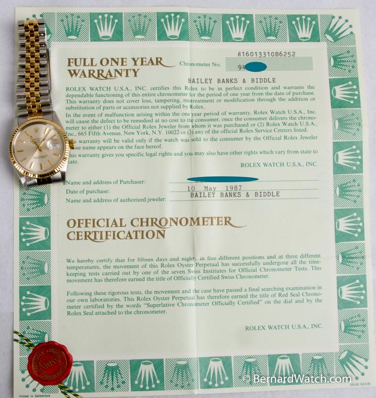 Paper shot of Datejust