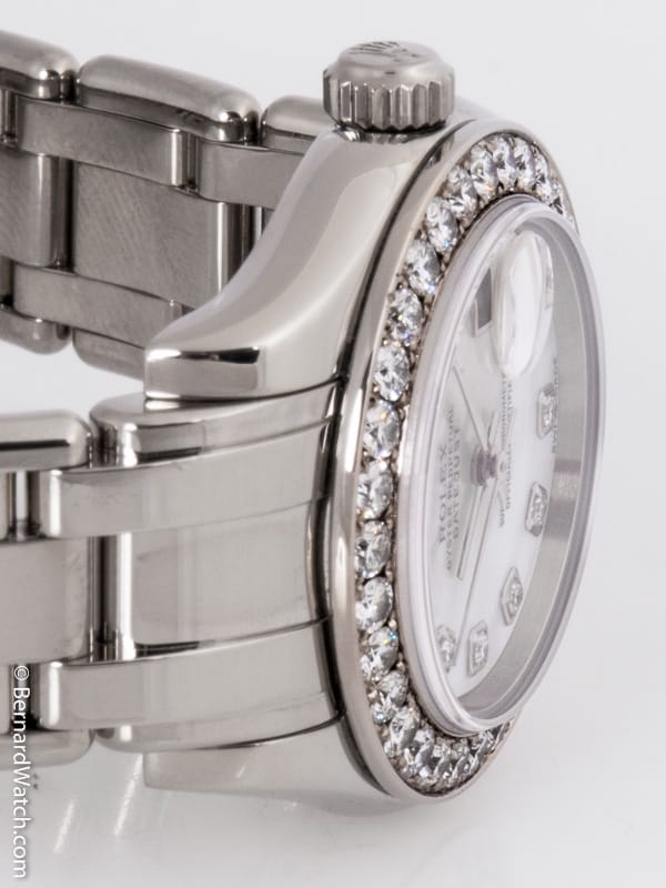 Dial Shot of Ladies Masterpiece Datejust Pearlmaster