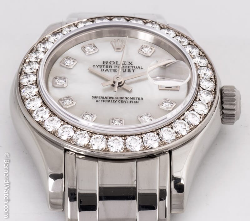 Front Shot  of Ladies Masterpiece Datejust Pearlmaster