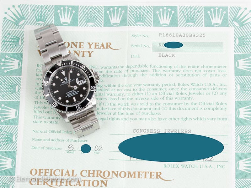 Paper shot of Submariner Date