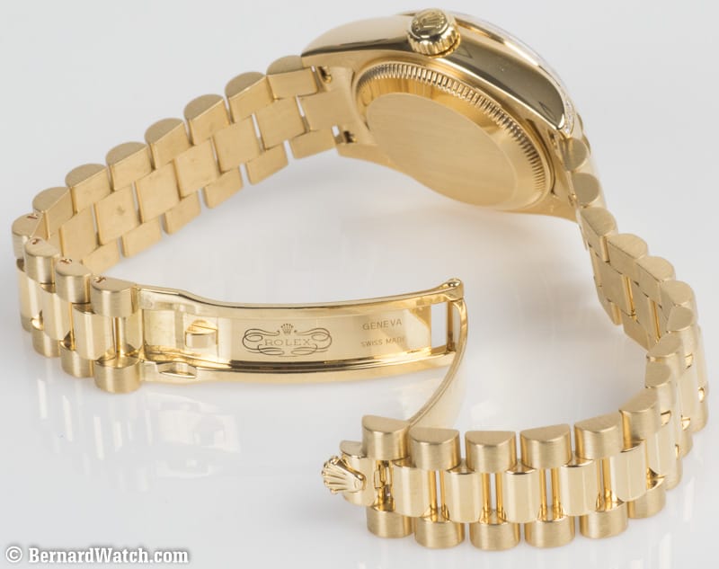 Open Clasp Shot of Ladies Datejust President