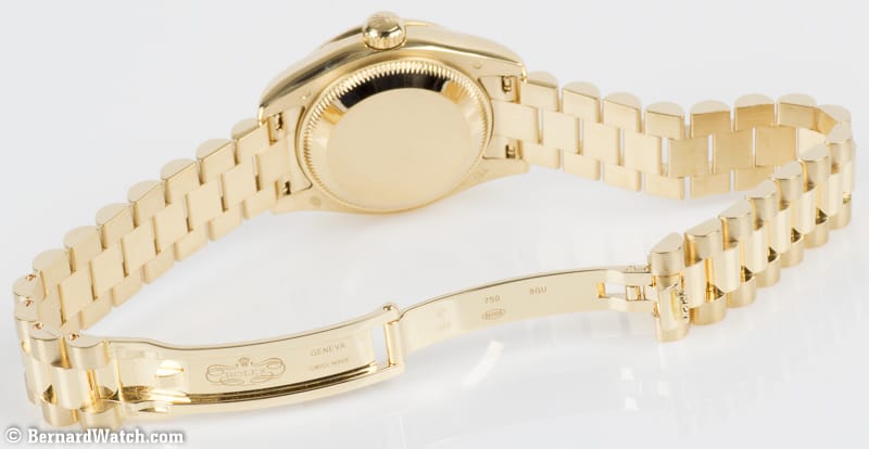 Open Clasp Shot of Ladies Datejust President