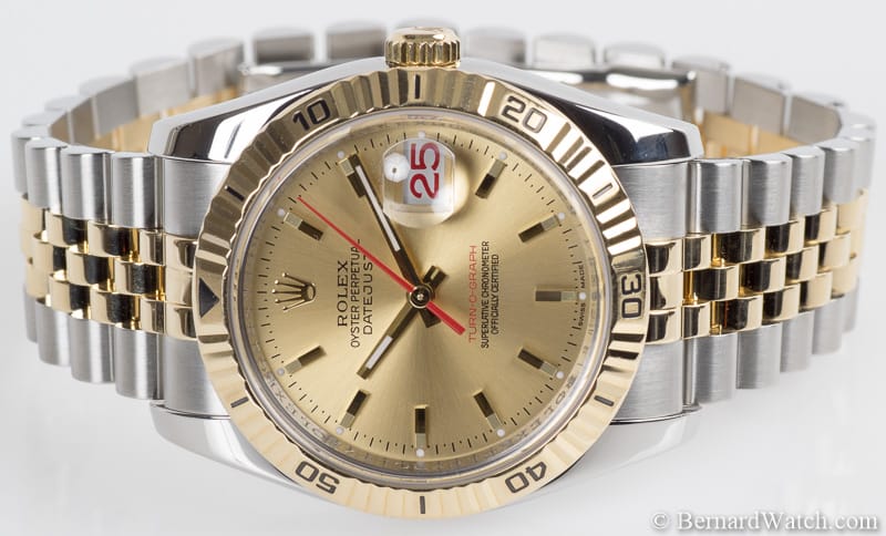 Front View of Datejust Turn-O-Graph 'Thunderbird'