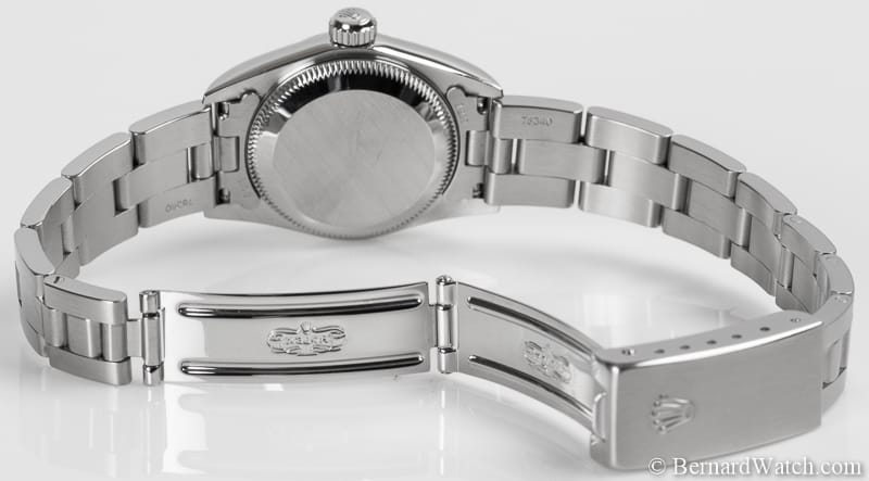Open Clasp Shot of Ladies Oyster Perpetual