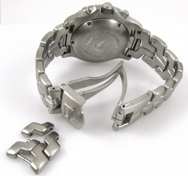 Open Clasp Shot of Link Chronograph