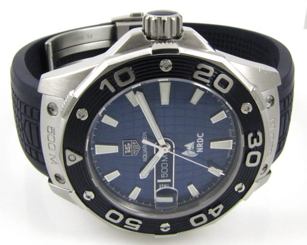 Front View of Aquaracer 500M DiCaprio NRDC Edition