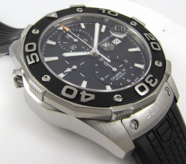 9' Side Shot of Aquaracer 500m Chronograph