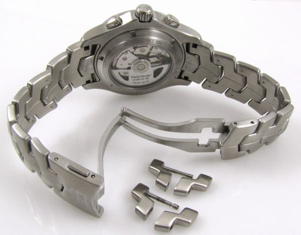 Open Clasp Shot of Link Chronograph