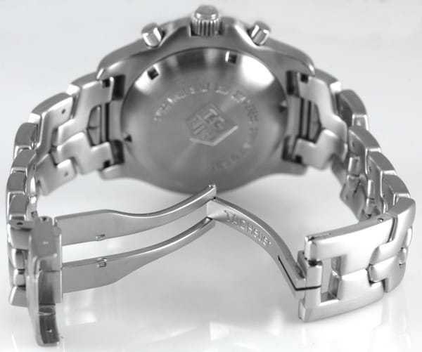 Open Clasp Shot of Link Chronograph