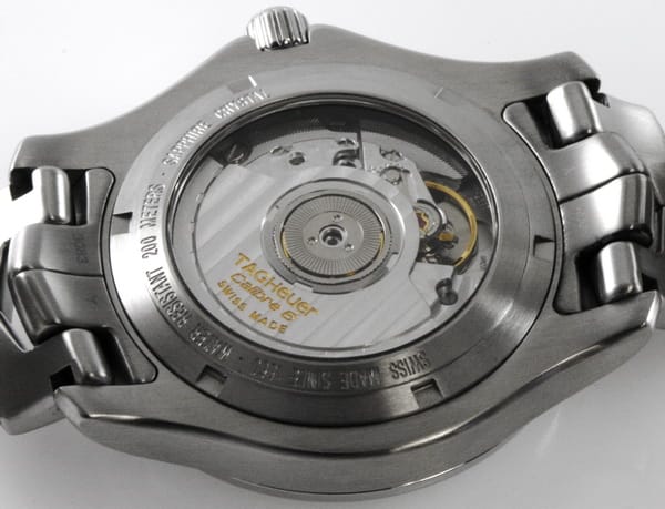 Caseback of Link Calibre 6