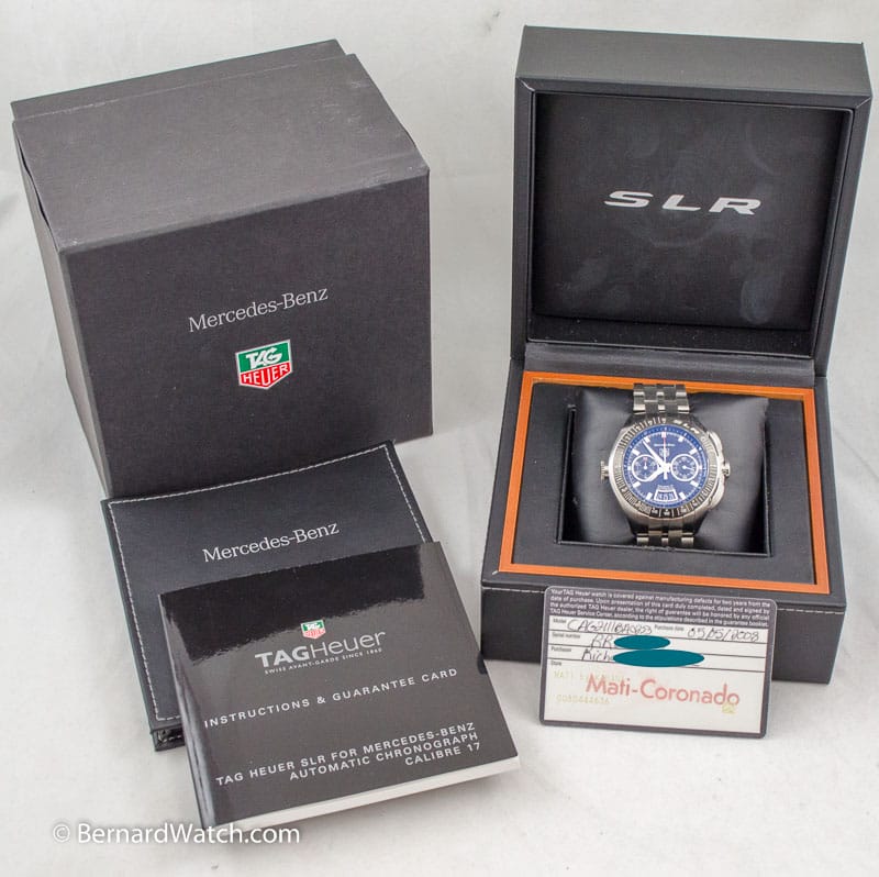 Box / Paper shot of SLR Chronograph for Mercedes-Benz