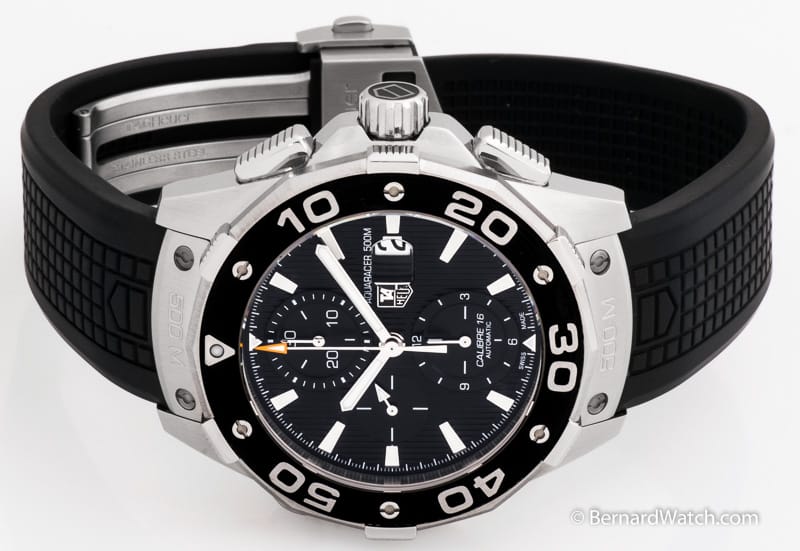 Front View of Aquaracer 500m Chronograph