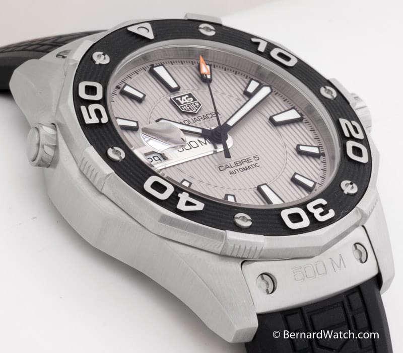 9' Side Shot of Aquaracer Automatic 500M Calibre 5